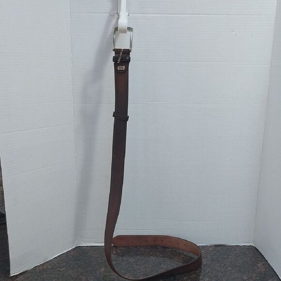 Brown Leather Watch Strap with Silver Buckle - Picture 2 of 7